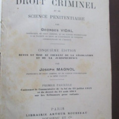 Cours de droit criminel et de science penitentiaire-Georges Vidal