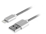 Cumpara ieftin Cablu de incarcare si transfer de date GoGEN, USB la Lightning, 2 metri,