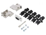 Conector D-Sub HD 15-Pin Mamă Unghi 45&deg; Aurit pentru Cablu