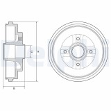 DELPHI BF630 Tambur frana