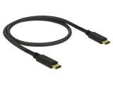 Cablu USB 2.0 USB C, 0,5m, negru, 480Mbps, DELOCK