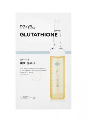 Masca pentru ten Missha Mascure Sheet Mask Glutathione, 28ml foto