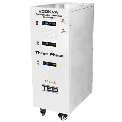 Stabilizator retea maxim 200KVA-SVC cu servomotor trifazat-trifazat TED003607 SafetyGuard Surveillance foto