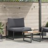 VidaXL Set de canapele pentru grădină 2 pcs Antracit Oțel 42004140