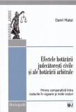 Efectele hotararii judecatoresti civile si ale hotararii arbitrale | Danil Matei
