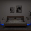 VidaXL Noptiere montate pe perete cu lumini LED, 2 buc., alb 836813