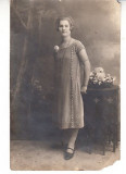M1 F47 - FOTO - fotografie foarte veche - distinsa doamna - 1925, Romania 1900 - 1950