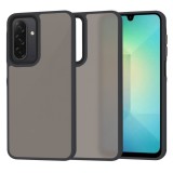 Husa pentru samsung galaxy a26 5g - halofrost - protectie la camere si finisaj mat - smoke black