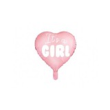 Balon folie inima It&#039;s a girl 45 cm