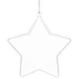 Cumpara ieftin Decoratiune tip stea, acrilica, 12 cm, transparent