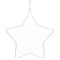 Decoratiune tip stea, acrilica, 12 cm, transparent