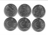Moldova lot 3 monede de 1 leu, toate emisiunile, Europa