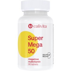 Super Mega 50 megadoză de Multivitamine si Minerale pentru Imunitate (90 tablete) - Calivita