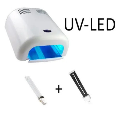 Lampă combinație LED-UV, albă &amp;ndash; 36W foto