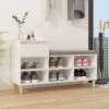 VidaXL Pantofar, alb, 102x36x60 cm, lemn compozit