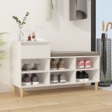 vidaXL Pantofar, alb, 102x36x60 cm, lemn compozit
