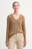 Marc O&#039;Polo pulover de bumbac culoarea bej, light, 508605960097