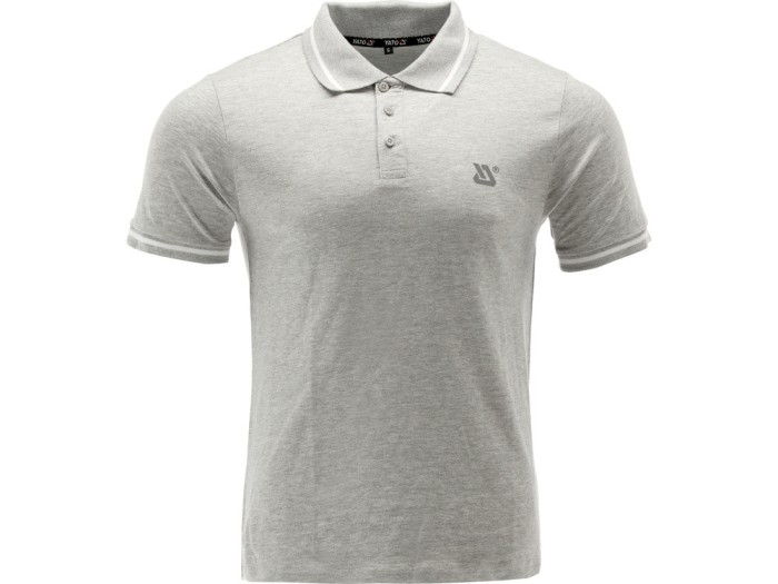 YATO Tricou POLO gri, 100% bumbac, marimea M