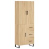 Dulap inalt, stejar sonoma, 69,5x34x180 cm, lemn compozit