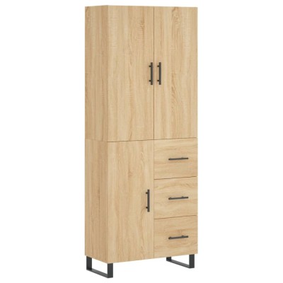 Dulap inalt, stejar sonoma, 69,5x34x180 cm, lemn compozit foto