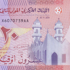 Bancnota Mauritania 20 Ouguiya 2020 (2021) - PNew UNC ( polimer )