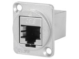Adaptor FT Cat6 Ecranat 8p8c Metal 19x24mm