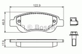 Set placute frana,frana disc PEUGEOT 108 (2014 - 2016) BOSCH 0 986 494 606