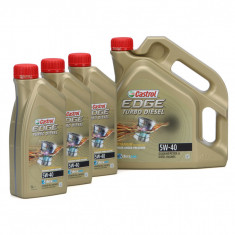 Set Ulei Motor Castrol Edge Turbo Diesel Titanium 5W-40 4L 1535BA + 3 Buc Ulei Motor Castrol Edge Turbo Diesel Titanium 5W-40 1L 1535B5