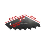 Cutit pentru remorca de furaje Kuhn, 7 dinti, 8 mm, OEM A5302190