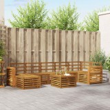 vidaXL Seturi de canapele 8 pcs natural Lemn Solid de Acacia 3375214