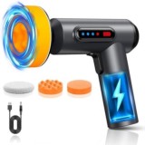 Cumpara ieftin Aparat polish auto, cu dubla actiune, sistem de racire cu aer, 1300 Rpm, port de incarcare USB, gri