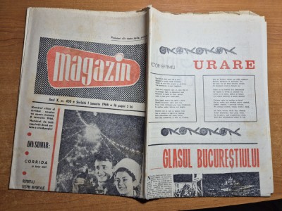 magazin 1 ianuarie 1966-anul nou,plugusorul foto