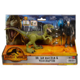 Cumpara ieftin Jurassic World Dominion - Set Figurine Dr. Ian Malcolm si Velociraptor