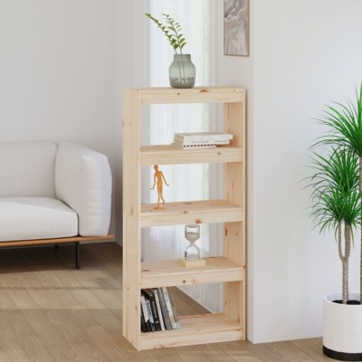 vidaXL Bibliotecă/Separator cameră, 60x30x135,5 cm, lemn masiv de pin foto