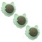 Set 3 Jucarii pentru Pisicute, Minge Rotativa 360&deg; din Iarba Catnip, 5.5 cm, Verde