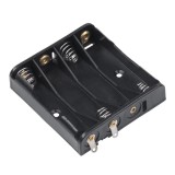 Suport baterii 4x AA cu contacte pentru lipire