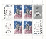 Romania, LP 704a/1969, Apollo 11, in bloc de 4, eroare, MNH, Nestampilat