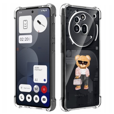 Husa antisoc pentru nothing phone (3a) pro - airbag tpu, col&amp;Egrave;uri ranforsate - working girl foto