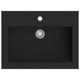 Cumpara ieftin Chiuveta din granit, negru, 600 x 450 x 120 mm