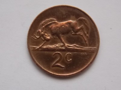 2 CENTS 1976 AFRICA DE SUD-COMEMORATIVA foto