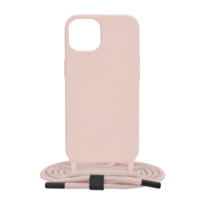 Husa pentru iPhone 13, Techsuit Crossbody Lanyard, Pink foto