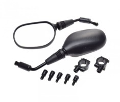 Set 2 oglinzi universale cu suporturi, prindere pe ghidon, culoare negru Cod Produs: MX_NEW LM0006