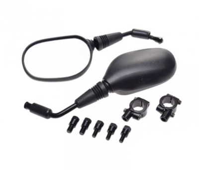 Set 2 oglinzi universale cu suporturi, prindere pe ghidon, culoare negru Cod Produs: MX_NEW LM0006 foto