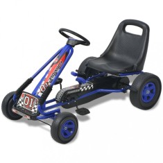 Gossi masina go kart cu scaun reglabil, albastru