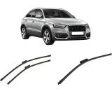 Cumpara ieftin Set 3 stergatoare AUDI Q3 (8UB, 8UG) din 2011-2018, pentru parbriz si luneta fata si spate auto, Bosch Aerotwin-Aerotwin, din cauciuc siliconat rezist