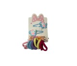 Set 16 Accesorii de Par pentru Fete, elastice, clestisor si agrafe, Albastru