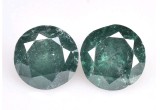 Diamant verde pereche 0.52ct taiat briliant