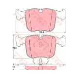 Set placute frana Trw GDB1118, parte montare : Punte fata