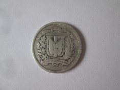Republica Dominicana 25 Centavos 1951 argint.900 moneda din imagini