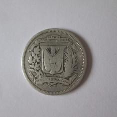 Republica Dominicana 25 Centavos 1951 argint
